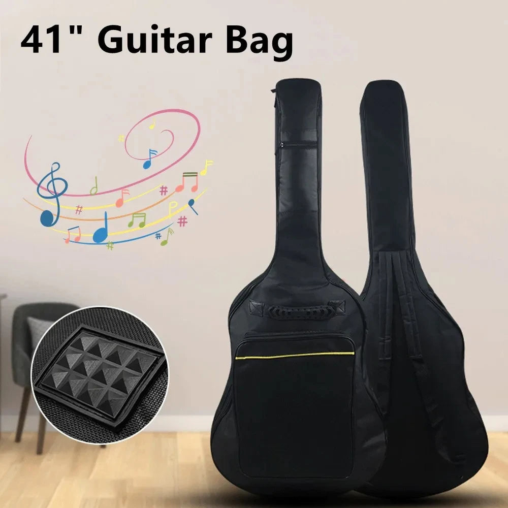 41 Inch Acoustic Guitar Bag Waterproof Rip-stop Oxford Nylon Double