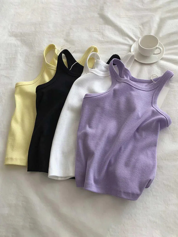 2024 Women Tank Tops Sexy Cropped Top Female Women Summer Camisole