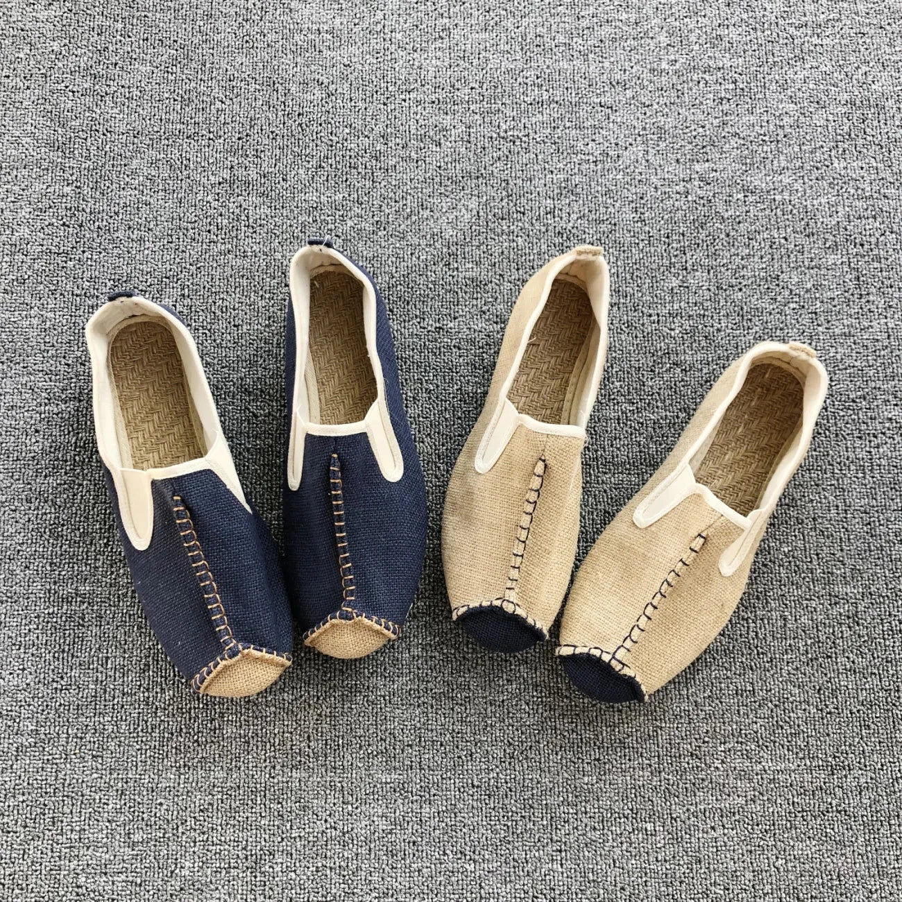 Chinese Style Linen Shoes Mens Casual Male Breathable Shoes Men