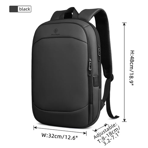 HcanKcan Men's Expandable Backpack Multifunction 17.3inch Laptop Bag
