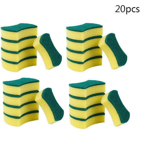 20/30pcs Dishwashing Sponge Kitchen Nano Emery Magic Clean Rub Pot
