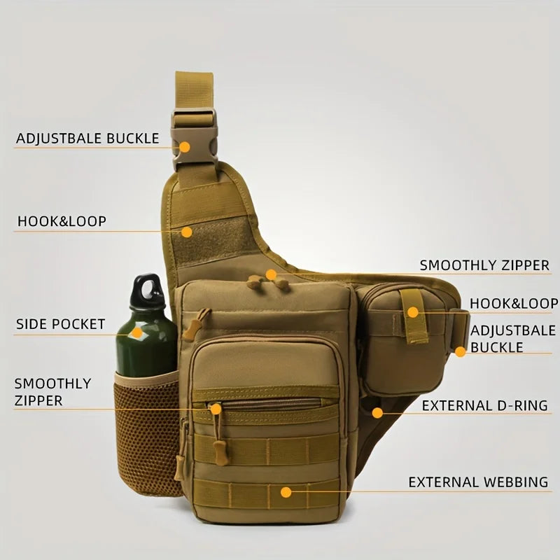 Waterproof Fishing Shoulder Bag Outdoor Sports Cycling Crossbody Chest