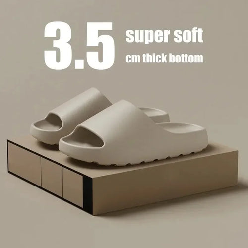 Unisex House Shoes Non-Slip thick Soft Platform Slide Sandals for