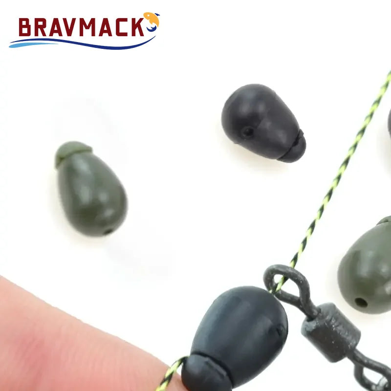 25pcs Quick Change Beads Carp Fishing Tackle Hook Links Method Feeders