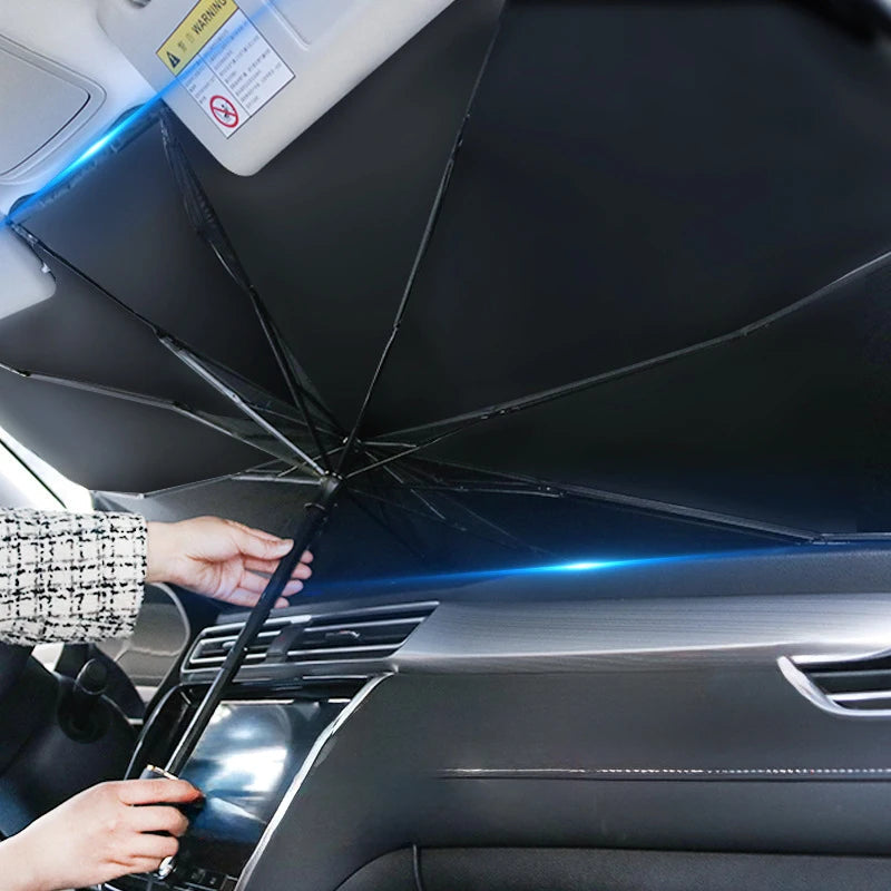 LEIBOO Car Sunshade Umbrella Car Sun Shade Protector Parasol Summer