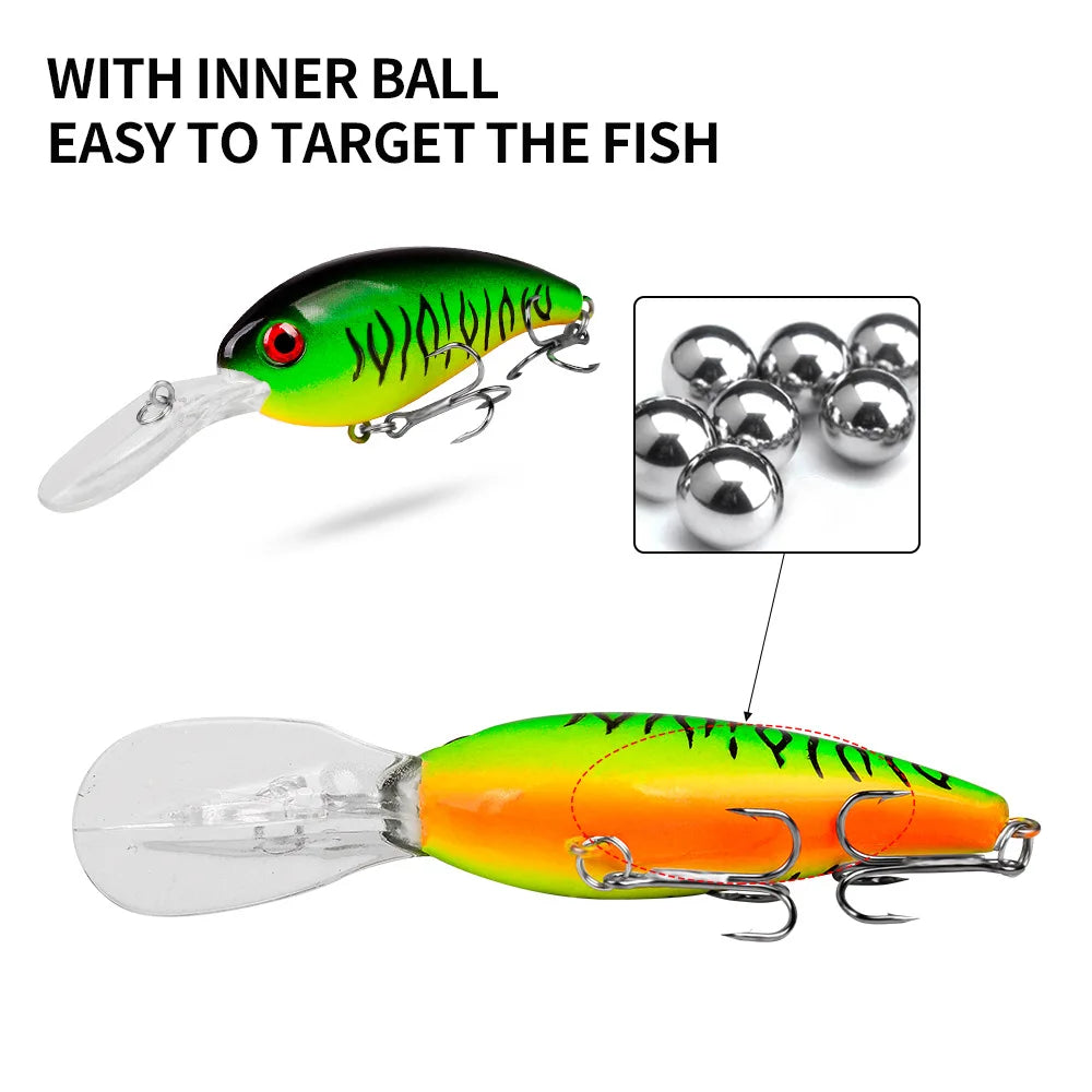 10cm 14.5g Crankbaits Fishing Lure Hard Baits Swimbaits Boat Ocean