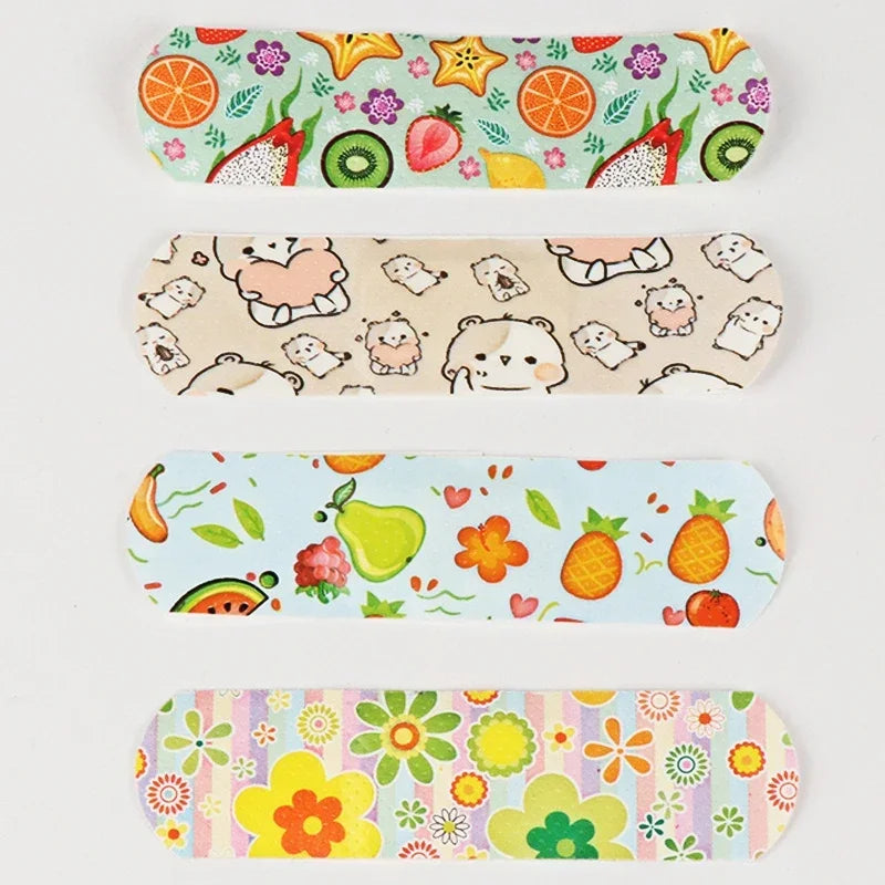 50/100pc Cartoon Animal Pattern Waterproof Hemostasis Kids Band Aid
