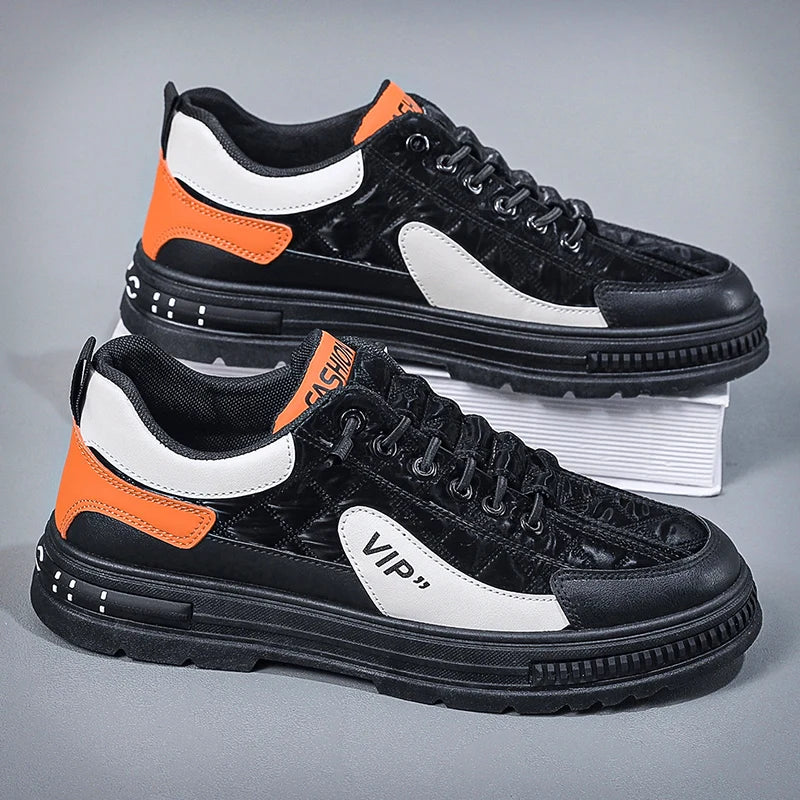 Mesh Lightweight Sneakers Elastic Band Platform Vulcanized Shoes Big