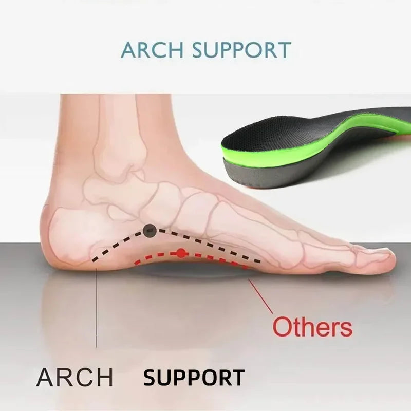 Arch Support Insoles Sports Shock Absorption Elastic Wear Resistant