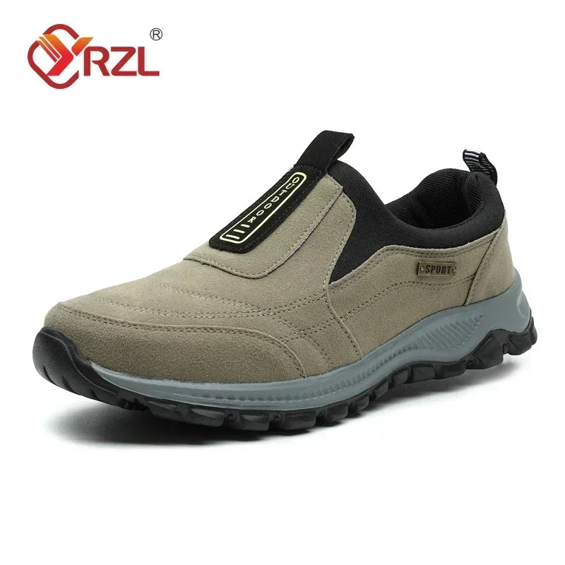 YRZL Outdoor Hiking Shoes Men Sneakers Slip on Casual Men Shoes