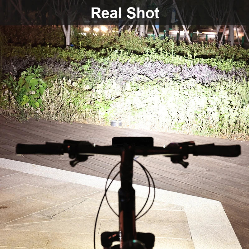 10000mAh Bicycle Light 5P90 LED Front Double Bracket Power Bank MTB