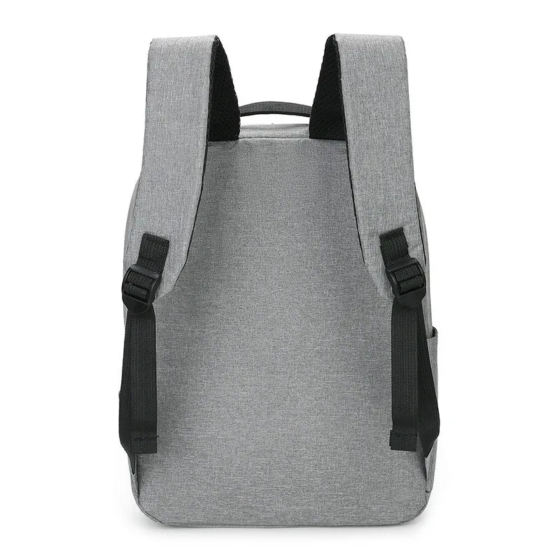 Men's and women's computer backpacks, multi-layer zipper laptop bags,
