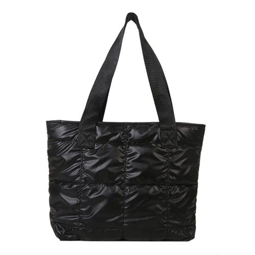 Fashion Ladies Tote Handbags Large Capacity Cotton Padded Top-handle
