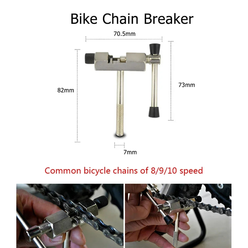 Bicycle Repair Tool Kits Chain Breaker Crank Puller Outdoor Cycling
