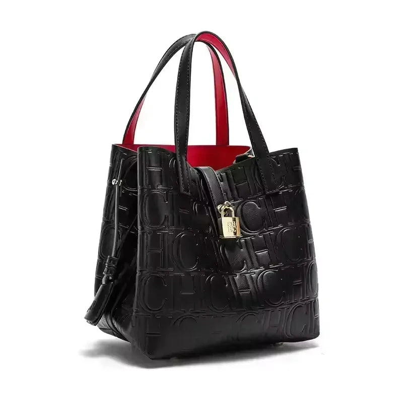 CH Ladies Handbag Bucket Bag Large Capacity Letter Element Ladies