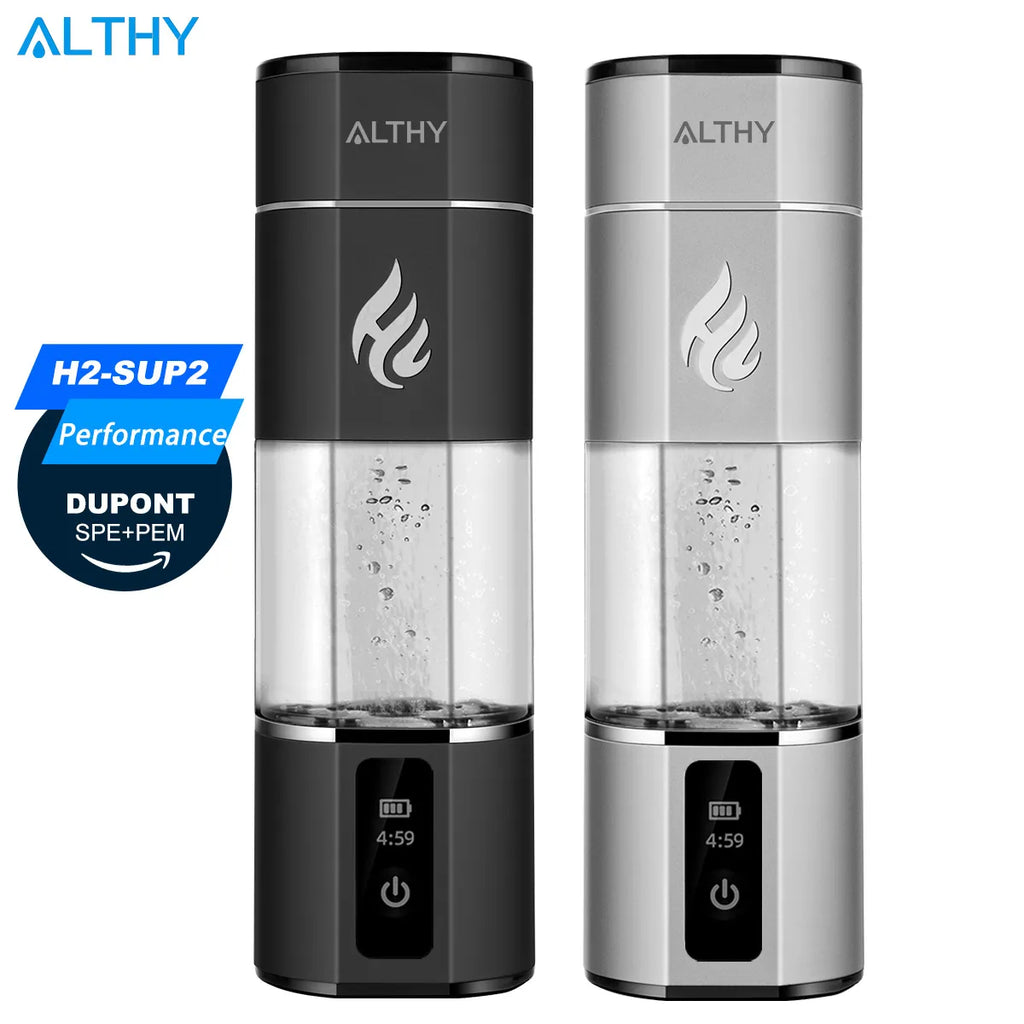 ALTHY Molecular Hydrogen Water Generator Bottle DuPont SPE&PEM Dual