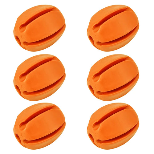 6 PCS Silicone Fishing Rod Holder Ball Straps 5 Hole Lightweight