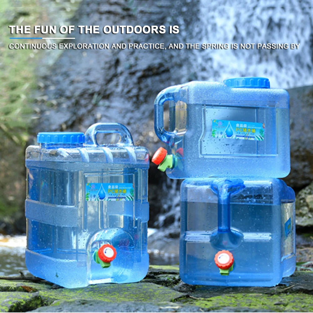 7.5/10/15L Drinking Water Container with Spigot Leakproof Camping