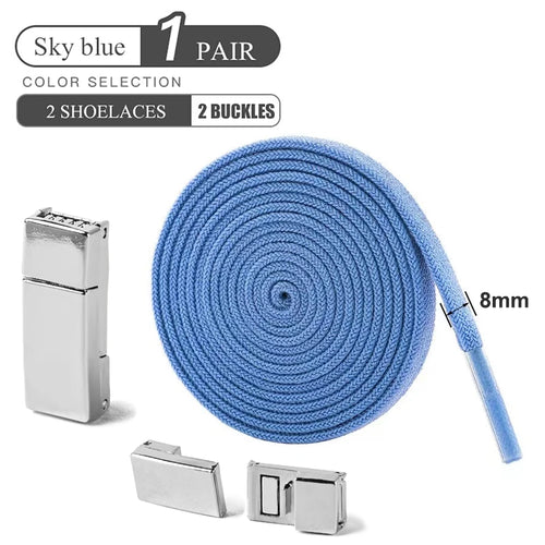 Magnetic Buckle No Tie Shoe Laces Elastic Shoelaces Without Ties Laces