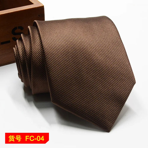 67 Styles Men's Ties Solid Color Stripe Flower Floral 7-8cm Jacquard