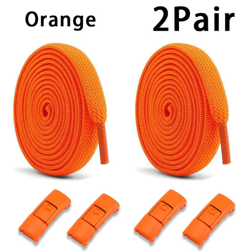 Elastic Laces Sneakers Tennis No Tie Shoe laces Lock Shoelaces without