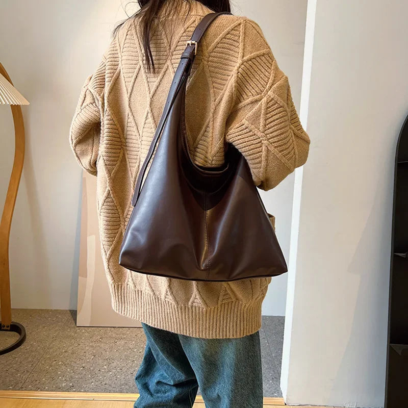 New Tote bag hand bill of lading shoulder women's bag retro simple