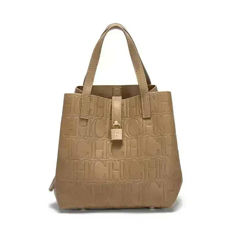 CH Ladies Handbag Bucket Bag Large Capacity Letter Element Ladies