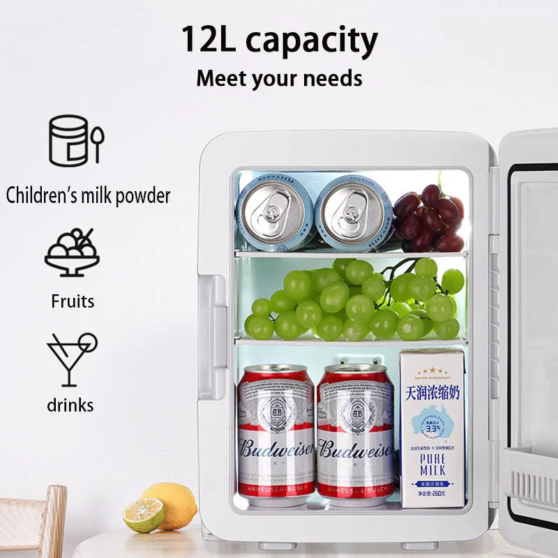 12L Portable Mini Refrigerator Student Dormitory Heating And Cooling