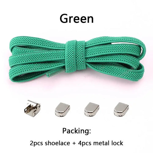 No tie Shoe laces Elastic laces Sneakers Flat Shoelaces without ties