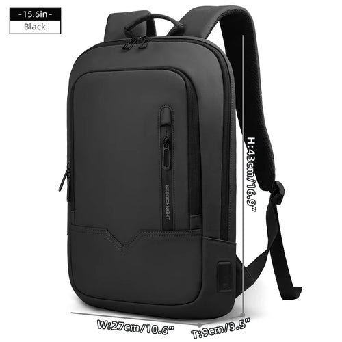 Heroic Knight Laptop Work Backpack Slim Men Waterproof Multifunctional