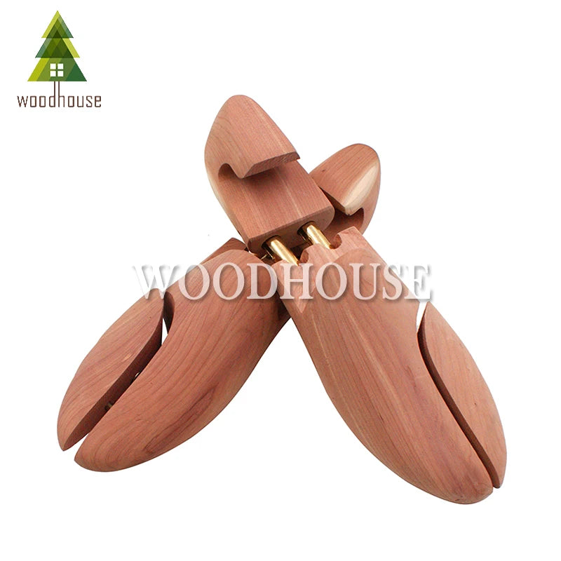 Men's and Women's Twin Tube Adjustable Red Cedar Shoe Tree Wood Shoe