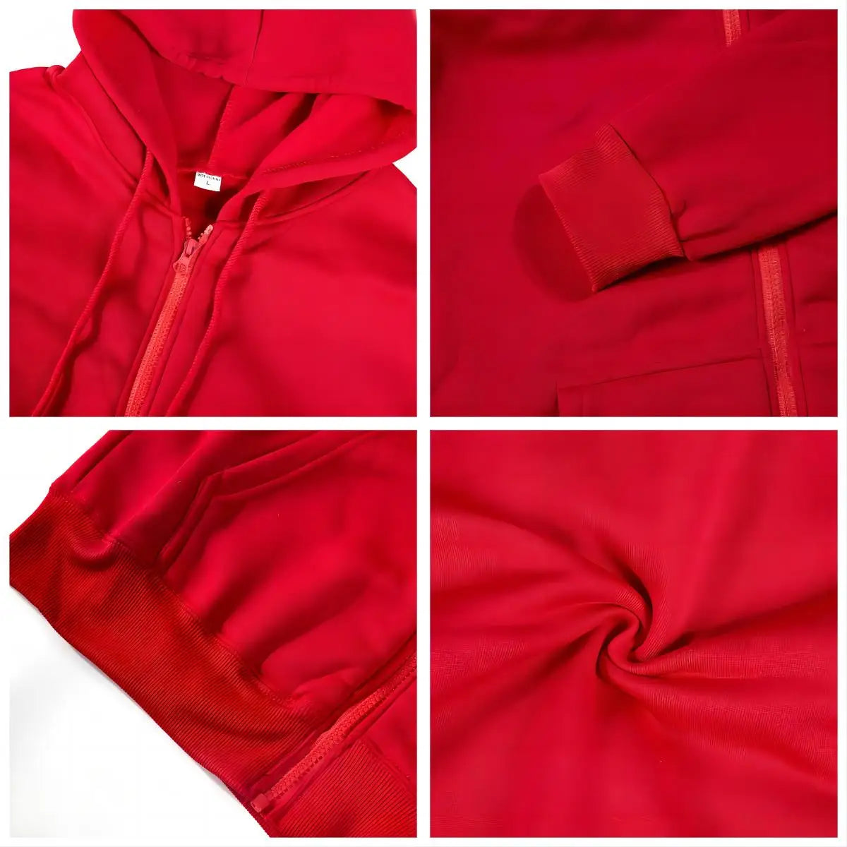 Women Fleece Zip Up Hoodies Running Sports Sweatshirts Fashion Female