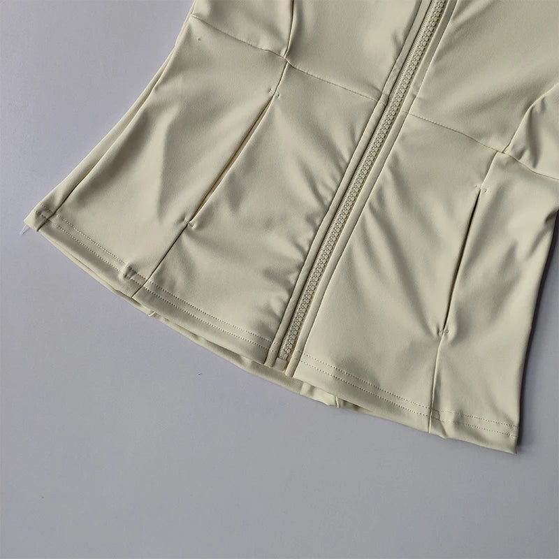 Women Sports Jacket Zip Fitness Yoga Shirt Workout Running Coats Warm