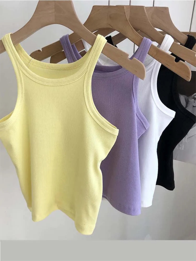 2024 Women Tank Tops Sexy Cropped Top Female Women Summer Camisole