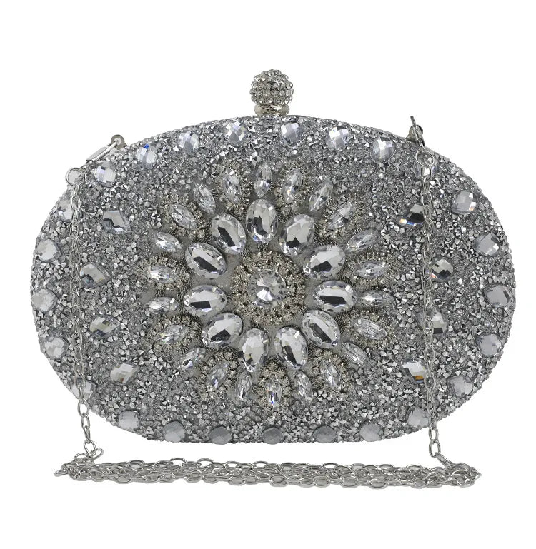 Luxury Crystal Diamond Women Clutch Evening Bag Wedding Crystal Ladies