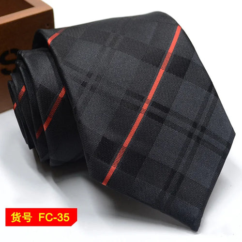 67 Styles Men's Ties Solid Color Stripe Flower Floral 7-8cm Jacquard