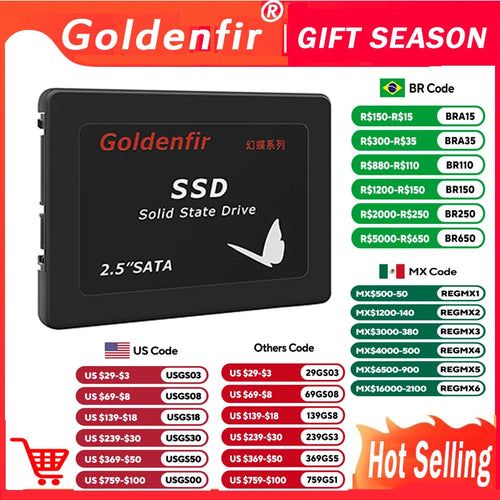 Goldenfir SSD  128GB SATAIII SSD 512GB 480GB 256GB HD 1TB  500GB