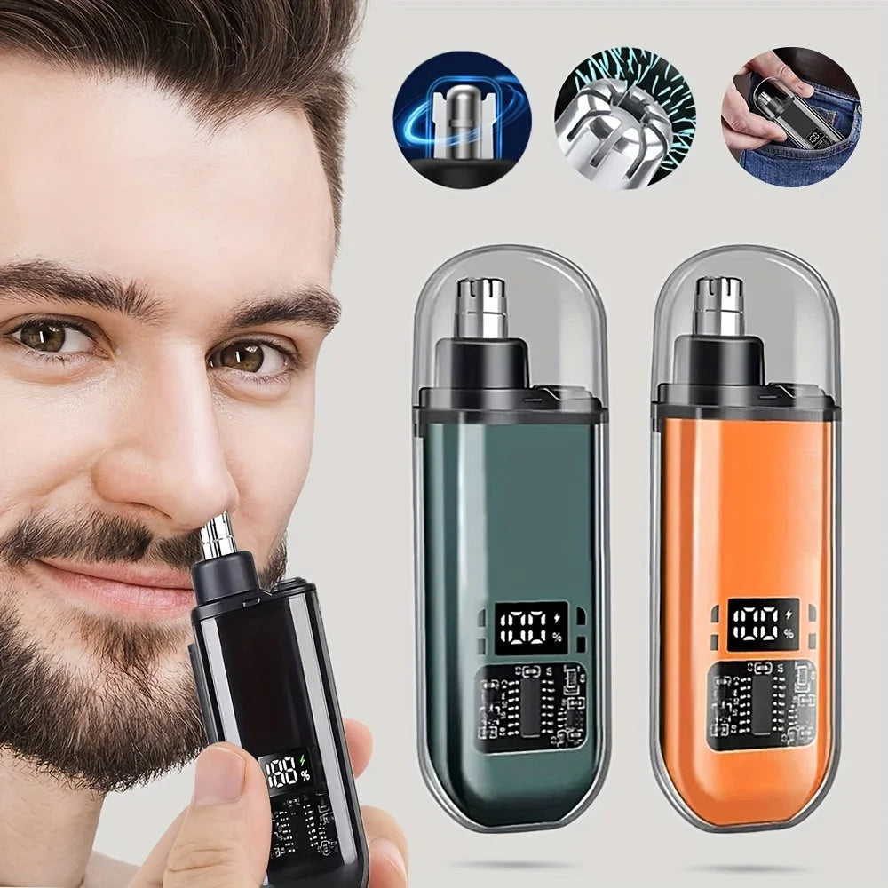 Suitable for men, USB charging nose and ear hair trimmer portable