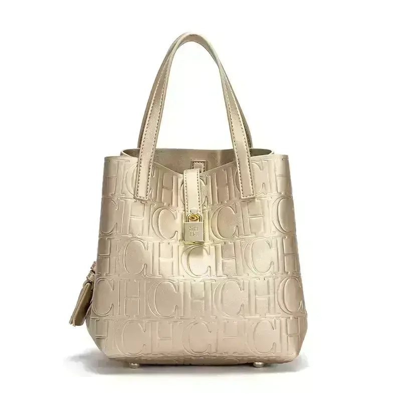 Embossed Ladies Crossbody Bag Letter Printing Design Ladies Handbag