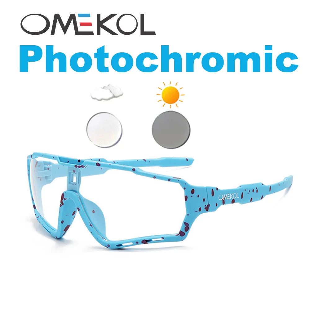 Brand New Men Women Mtb Photochromic Bicycle Eyewear Bike Baseball Sun