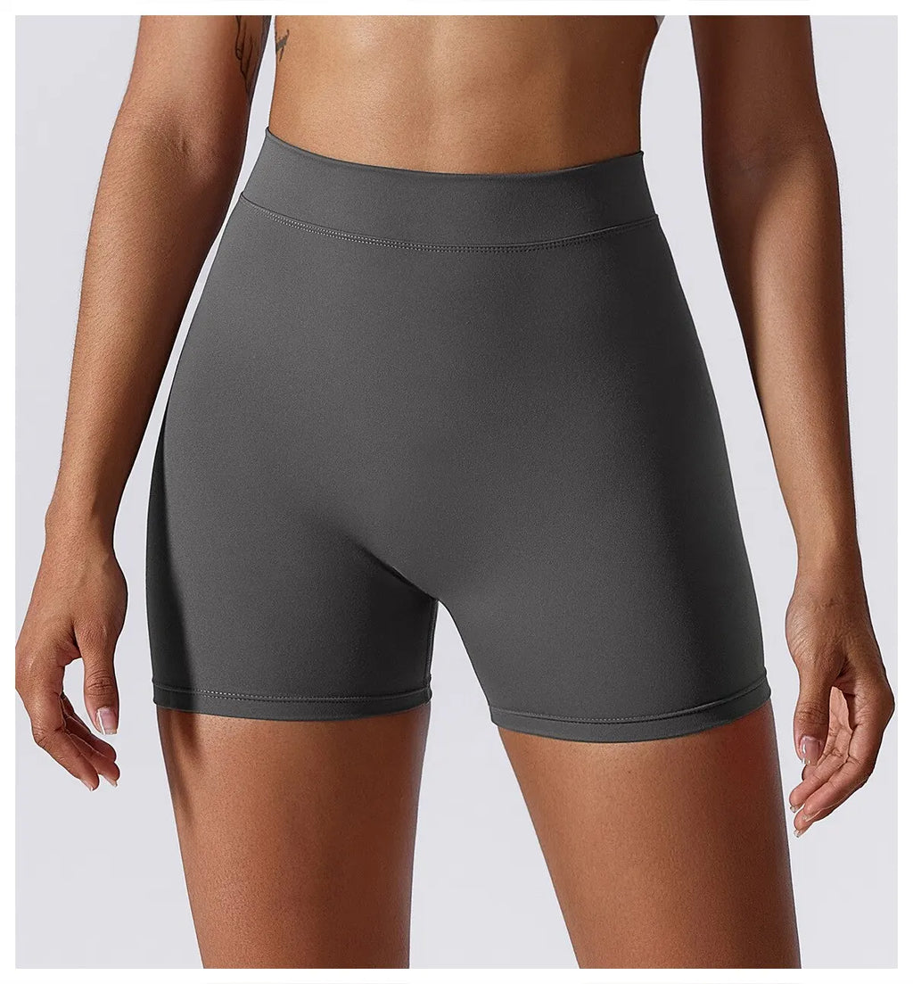 Women's Sexy Stretch Yoga Shorts With Hip Lifting And Abdominal