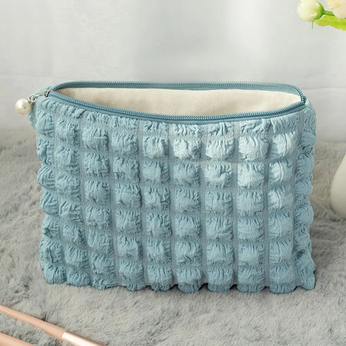 Travel Organizer Portable Zipper Soft Makeup Pouch for Lady Girls