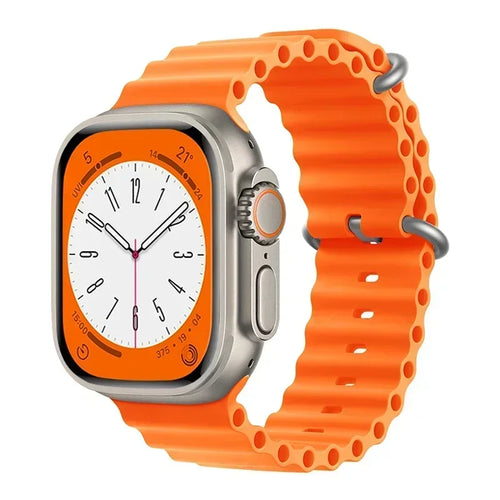 Silicone Ocean band for Apple Watch straps 45mm 46mm 40mm Ultra 2 49mm