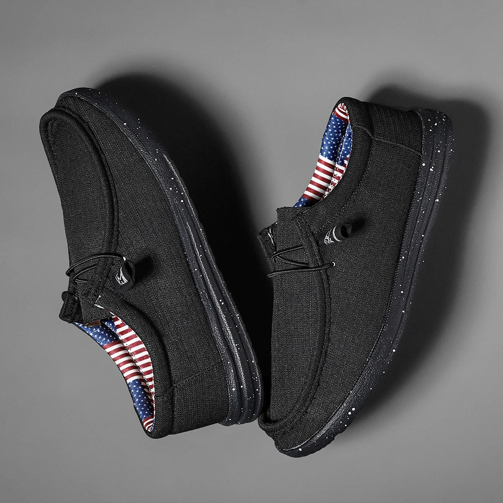 Plus Size Men's Solid Color Breathable Slip On Classic Loafer Shoes