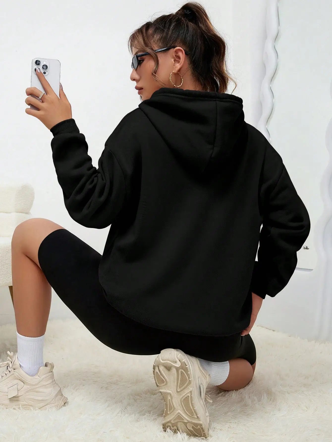 Los Angeles Art Letter Design Women Streetwear American Style Fashion
