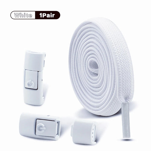 Elastic Laces Sneakers Tennis No Tie Shoe laces Lock Shoelaces without