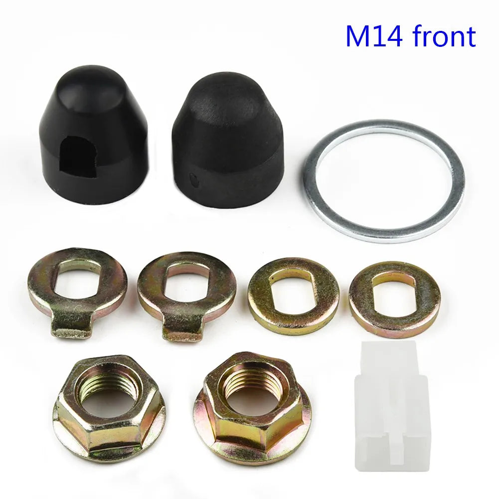 E-Bike Hub Motor Axle M12/M14 Lock Nut & Lock Washer & Spacer & Nut