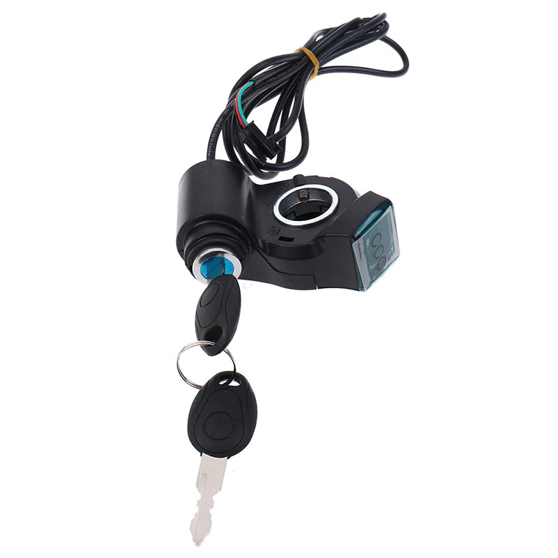 Electric Bicycle Thumb Throttle Voltmeter Digital Voltage Display