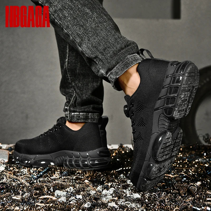 Men's Safety Work Boots Steel Toe Composite Toe Lightweight Slip