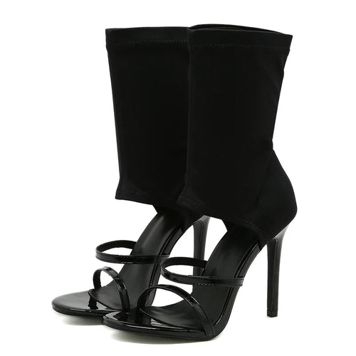 Eilyken Sexy Spring Autumn Stretch Boots High Heels Women Sandals